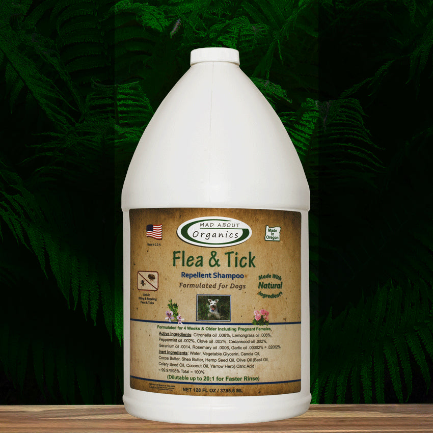 Mad About Organics Organic Insect Repellent Herbal Spray for Dogs and Large Animals, 4 Sizes