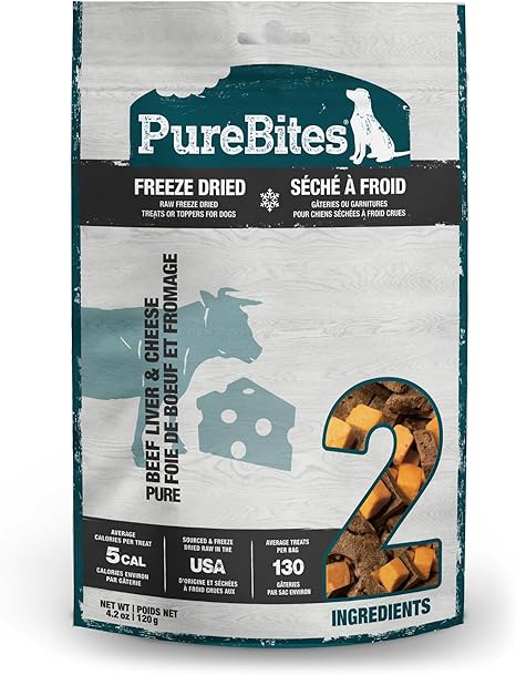 PureBites Beef & Cheese Mid Size Dog Treats 4.2 oz