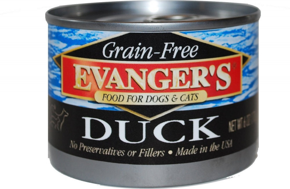 Evangers Grain Free Duck Canned Dog and Cat Food