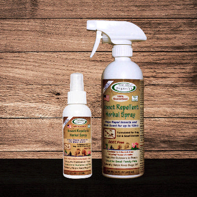 Mad About Organics Organic Insect Repellent Herbal Spray formulated for Dogs, Cats and Small Animals