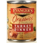 Evanger's Organic Turkey with Potato & Carrots Dinner Grain-Free Canned Dog Food, 13-oz