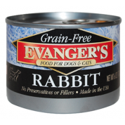Evanger's Grain-Free Rabbit Canned Dog & Cat Food, 2 sizes