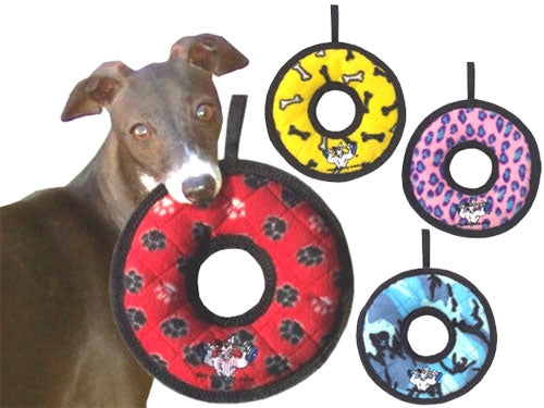 TUFFY - World's Tuffest Soft Dog Toy -Ultimate Ring -Squeakers
