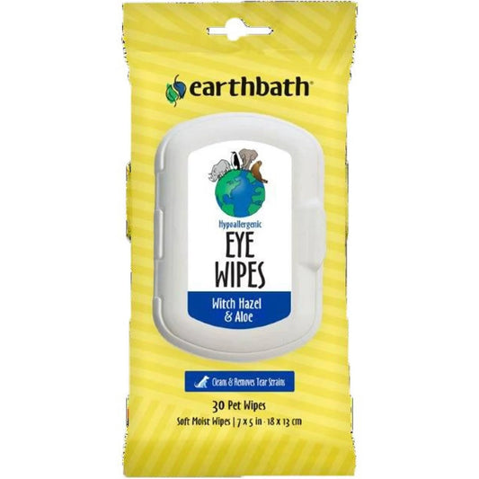 Earthbath Eye Wipes Witch Hazel & Aloe 30 ct