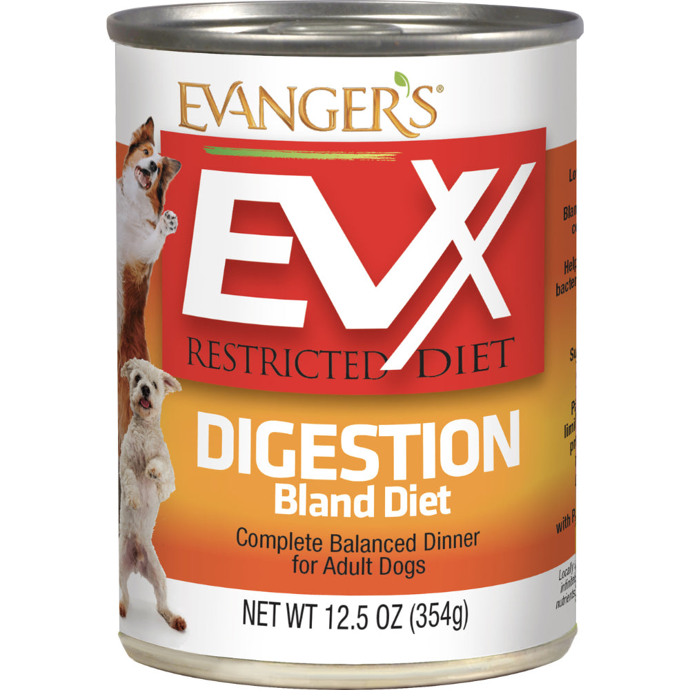 Evanger's EVX Restricted Diet Digestion Bland Diet Dog, 12.5 oz, case of 12
