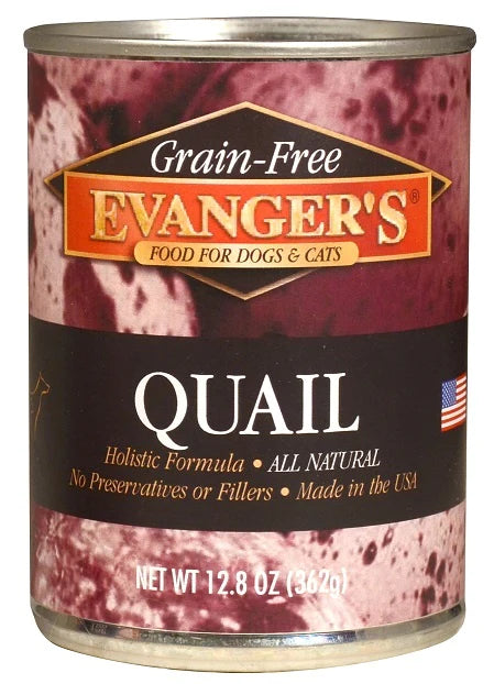Evanger's Grain-Free Quail Canned Dog & Cat Food, 2 sizes