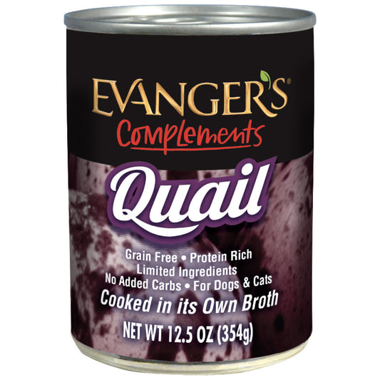Evanger's Grain-Free Quail Canned Dog & Cat Food,