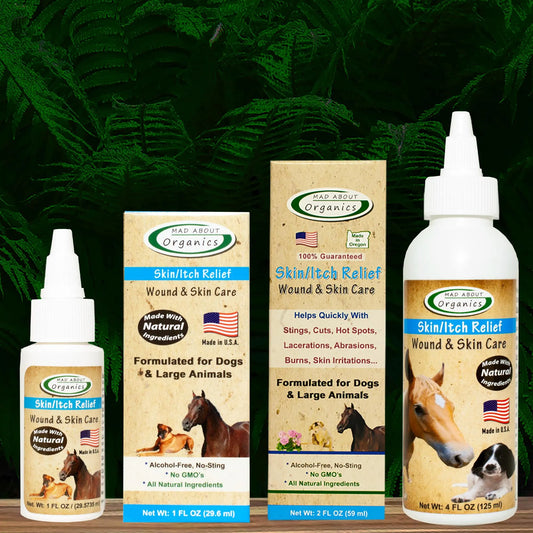 Mad About Organics Herbal Topical - Skin - Itch Relief for Dogs and Large Animals