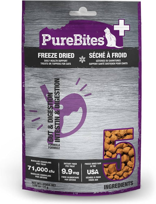 PureBites Plus Freeze Dried Gut & Digestion Cat Treats 1.09 oz