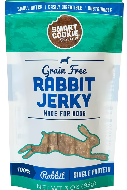 Smart Cookie Barkery Rabbit Jerky Dog Treats, 3 oz