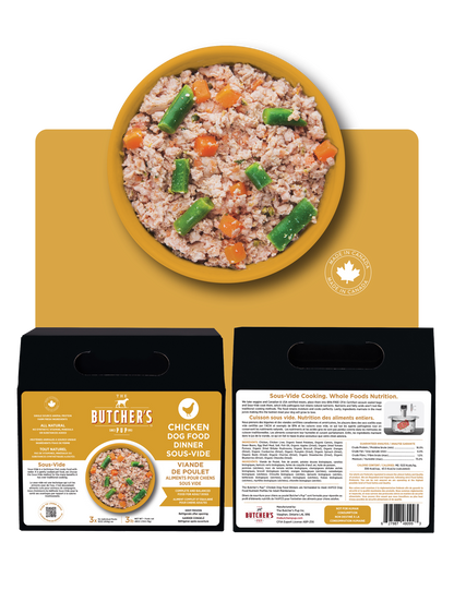 The Butcher's Pup Sous-Vide Dinner, 3 & 6 lbs, 3 proteins to choose from