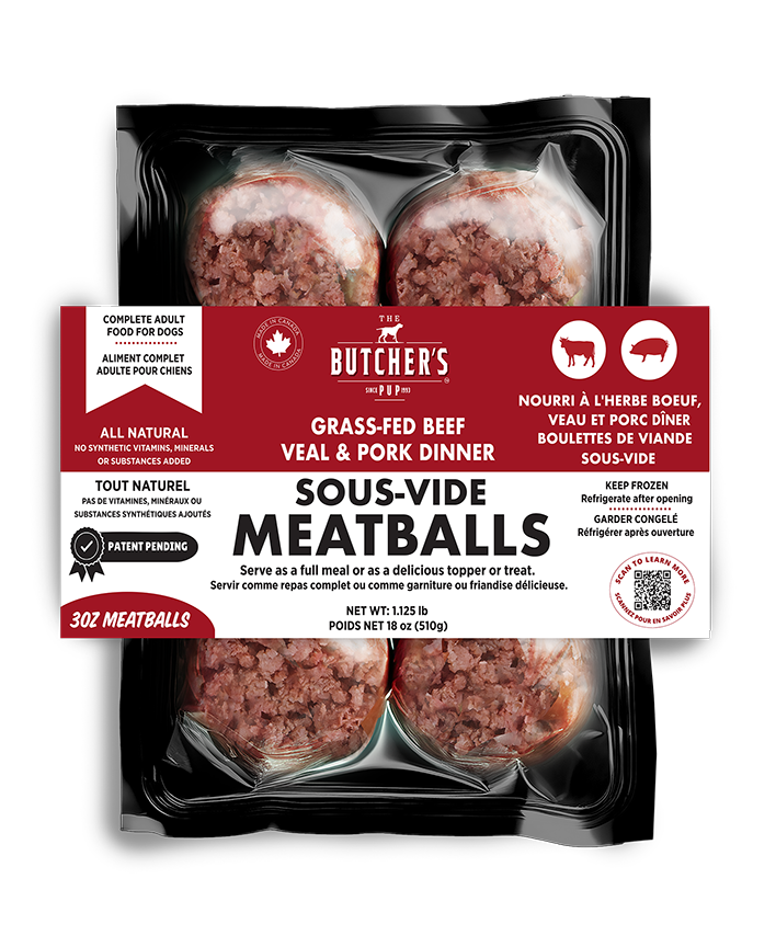 The Butcher's Pup SOUS VIDE MEATBALLS, 3 proteins