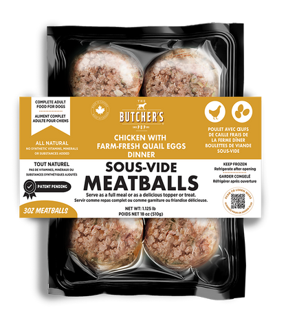 The Butcher's Pup SOUS VIDE MEATBALLS, 3 proteins