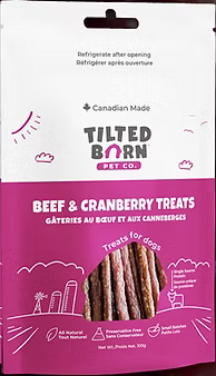 Tilted Barn Beef & Cranberry Sticks, dog treats, 3.53 oz