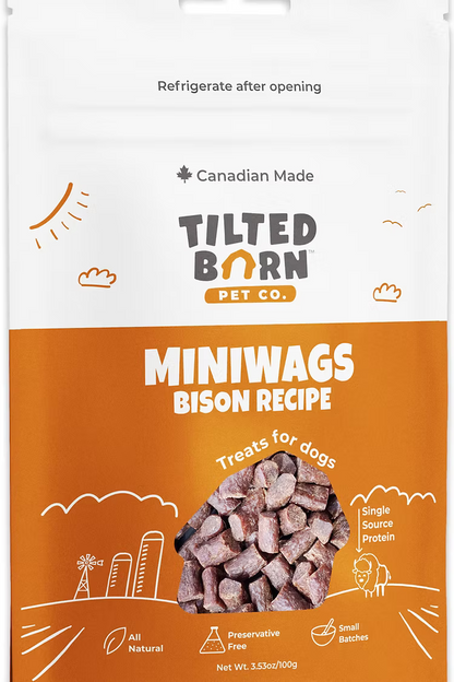 Tilted Barn Bison, Dog Treats, 3.53 oz  2 Sizes