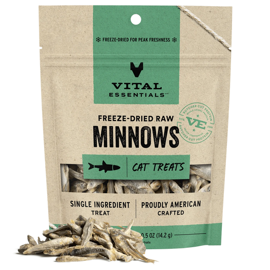 Vital Essentials Vital Cat Freeze Dried Grain Free Minnows Cat Treats