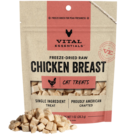 Vital Essentials Vital Cat Freeze Dried Grain Free Chicken Breast Cat Treats