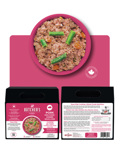 The Butcher's Pup Sous-Vide Dinner, 3 & 6 lbs, 3 proteins to choose from