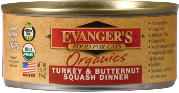 Evangers Organics Turkey and Butternut Squash Canned Cat Food