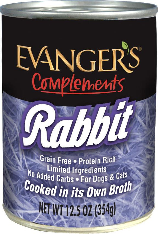 Evanger's Grain-Free Rabbit Canned Dog & Cat Food, 13-oz