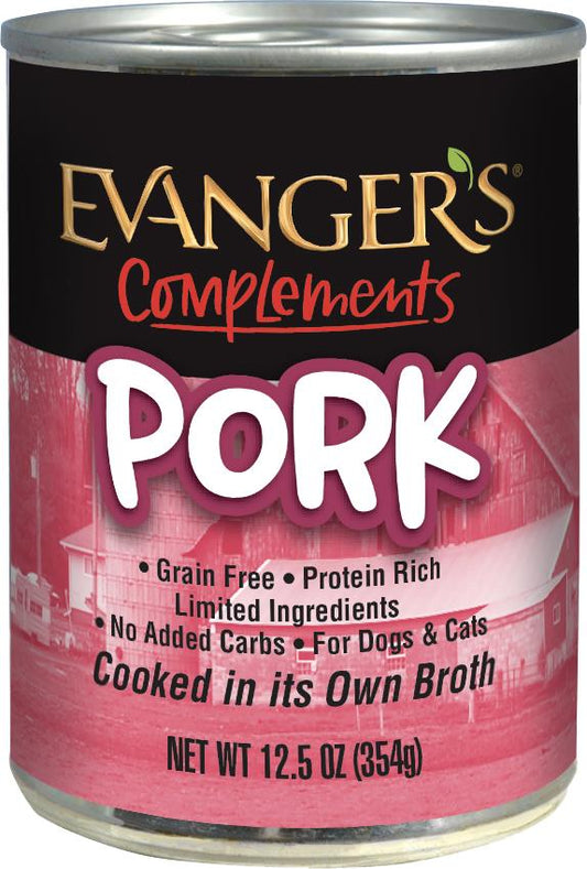 Evanger's Grain-Free Pork Canned Dog & Cat Food, 2 sizes
