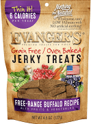 Evanger's Nothing But Natural Buffalo with Fruits & Vegetables Jerky Dog Treats, 4.5-oz bag
