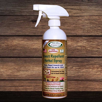 Mad About Organics Organic Herbal Insect Repellent Dog, Cat & Small Animal Spray, 4-oz