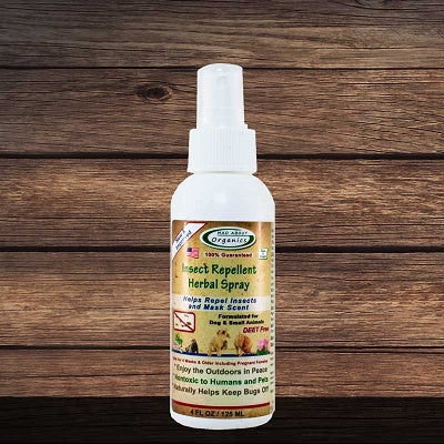 Mad About Organics Organic Herbal Insect Repellent Dog, Cat & Small Animal Spray, 4-oz