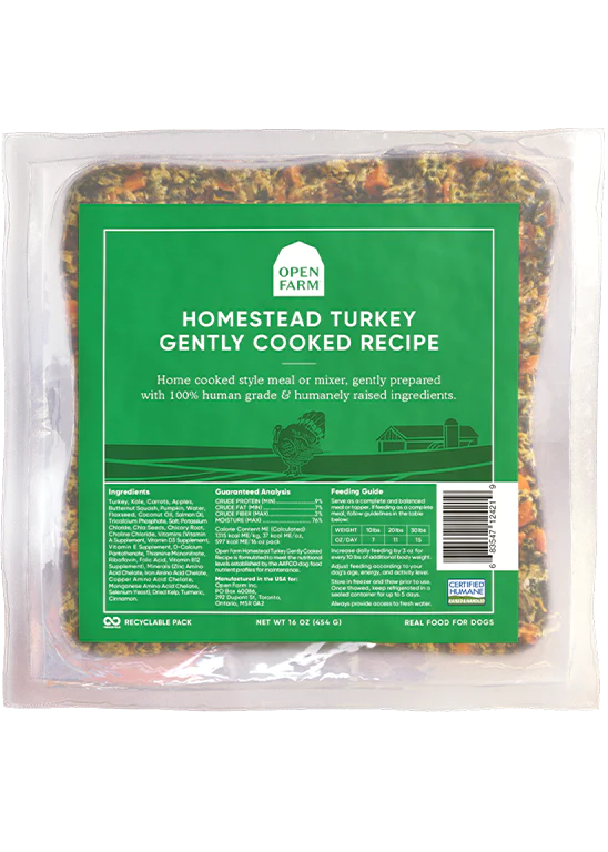 Open Farm Frozen Harvest Turkey Gently Cooked