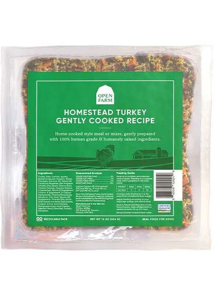 Open Farm Frozen Harvest Turkey Gently Cooked