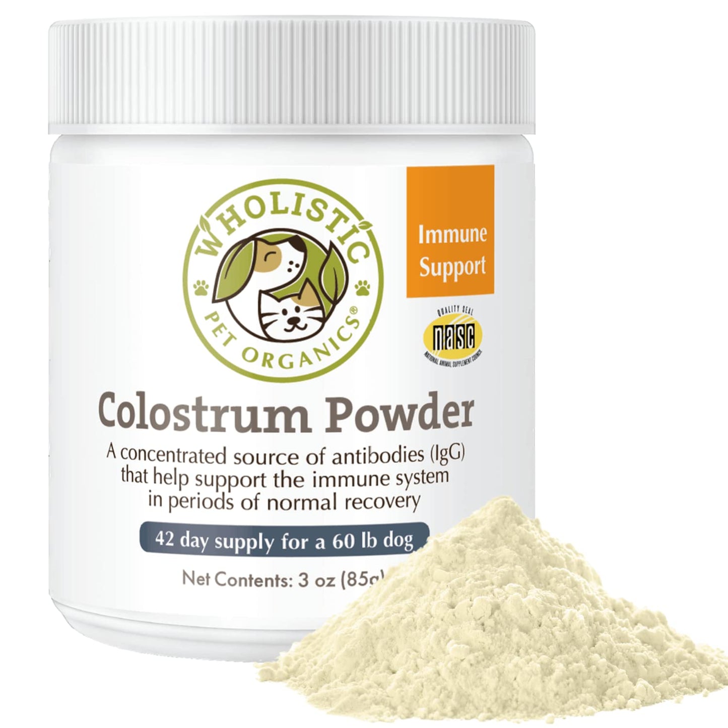 Wholistic Pet Organics Colostrum Powder, 3 oz
