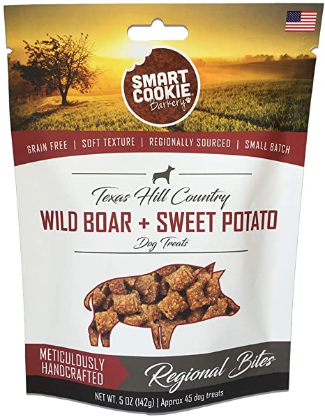 Texas Hill Country Wild Boar + Sweet Potato Dog Treats 5 oz Smart Cookie