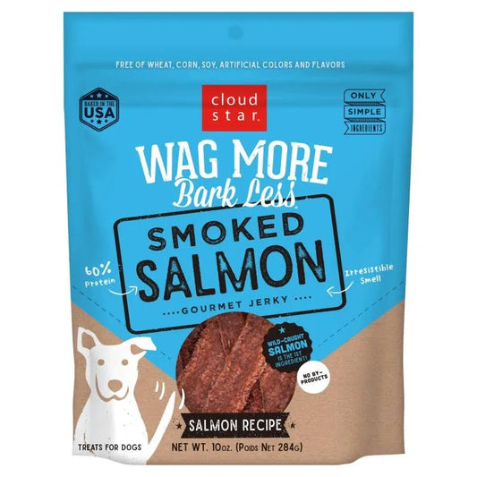 Cloud Star Wag More Bark Less Smoked Salmon Jerky 10 oz