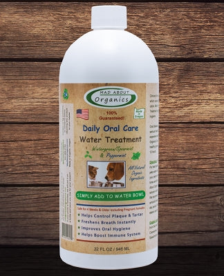 Mad About Organics All Natural Dog Cat Pet Liquid Plaque & Tartar Remover, 16-oz